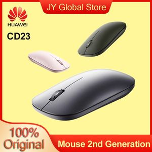 Mice HUAWEI CD23 Wireless Bluetooth Mouse 2nd Generation Computer Silent Mause Ergonomic Mini Mouse USB Optical Mice For PC Laptop