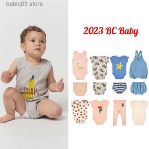 Rompers 2023 pne Brand Nowonarodzone ubrania Summer Baby Rompers Śliczne kreskówki Bodysuit Boy Girl krótkie rękawy One Piece Baby Rompers T230529