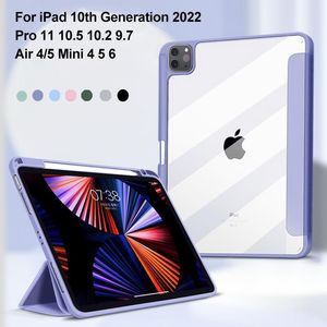 iPad Air 4 Case Air 5 2022 iPad Pro 11 Case 2021 iPad 9th Generation Case 10.2 7 8th Cover iPad Mini 6 9.7 10.5ペンシルケースのケース