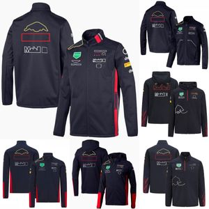 F1 Jacke Herbst Winter Herren Kapuzenpullover Formel 1 Fans Jacke Reißverschluss Sweatshirt Outdoor Off-Road Motorradjacken Reittrikot Maßgeschneidert