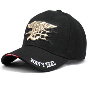 Snapbacks 2022 New US Team Tactical baseball cap Navy Seal Brand Gorras Cotton Army Button Black Bone Men's Hat G230529