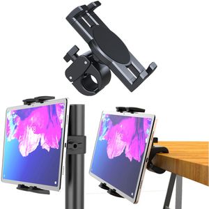 Stands Handlebar Tablet Clamp Mount for 4.7 to 13 inch Motorcycle Bicycle Scooter Clip Phone Holder for iPad 12.9 S8 S7 Fe Plus Stand