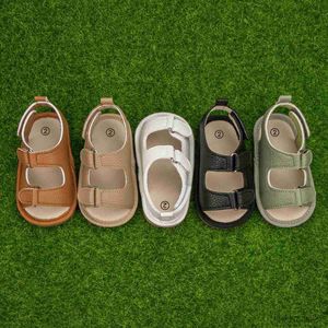 Sandals New Baby Sandals Baby Shoes Baby Boy Girl Sandals Soft Bottom Sole Anti-Slip Infant First Walker Crib Shoes Newborn Moccasins R230529