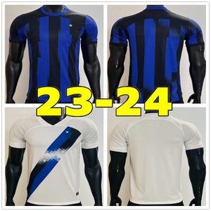 23 24 LUKAKU Soccer Jerseys BARELLA CORREA INTERS DZEKO GIROUD IBRAHIMOVIC LAUTARO S THEO BRAHIM Football Shirt 2023 2024 Uniforms Men Kids Kits Sets
