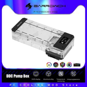 Cooling Barrowch DDC Bomba Box PWM Control Bomba + Reservoir em 1 5V Display OLED DRGB para PC Water -Cololing 17W 960L/H FBDCBX