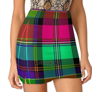 Saias Tartan 8 Tennis Golf Skirt Sexy A-Line Harajuku Shorts com bolsos de skort de skort moda