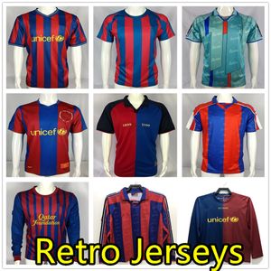 Retro BaRceLonaES soccer jerseys barca 96 97 07 08 09 10 11 XAVI RONALDINHO RONALDO RIVALDO GUARDIOLA Iniesta finals classic maillot de foot 1899 1999 football shirts