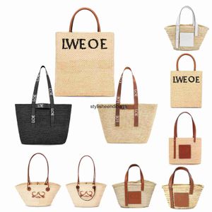 stylisheendibags weave basket Straw Small Beach tote Raffia Bags Women mens straw designer bag luxury Large Fold Shopper handbag anagram Crossbod