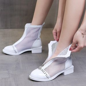 Sandaler High-Top Thick Heel Women 2023 Fashion Casual Sports Women's Shoes Breattable Platform Slides tofflor