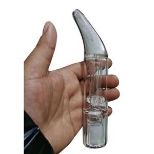 Bocchino Narghilè Giù Stelo Fumo Acqua Gorgogliatore Bong in vetro 14mm Adattatore femmina Air Oil Rigs Strumenti Accessori