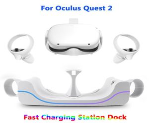 VRAR Devices For Oculus Quest 2 Fast Charging Station Dock Holder USB Typec Magnetic Charger Stand for Oculus Quest 2 VR Headset6997895