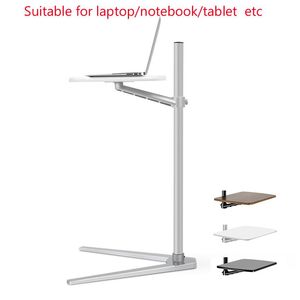 Stand UP8T MultifUnction 3in1 Computer Floor Stand för all bärbar dator/surfplatta PC/smartphonehållare Höjd/vinkel justerbar med musfack