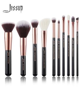 Jessup Brushes Black Rose Gold Professional Makeup Brushesセットメイクアップブラシツールキットファンデーションバッファーチークシェーダー20106570075