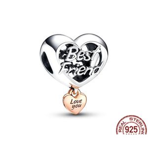 Charms Fit Original Pandora Bracelet Love You Friend Heart Murano Glass Sea Turtle Dangle Charm Bead Sier 925 Diy Jewelry Gift Drop Dhjee