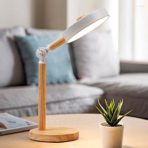 Bordslampor Desk Lamp Nordic Modern Light Led Eye Protection Reading Student Dormitory Bedroom Sidside Macarons For Children Kids