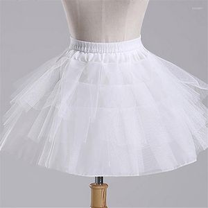 Kız Elbiseler Çiçek Kız Petticoat Connersplay Party Kısa Elbise Jupon Enfant Fille Lolita Balesi Tutu etek Enguaas Sottogonna Mini