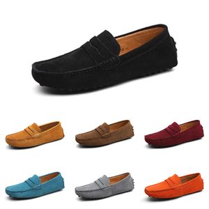 Casual Shoes Men Black Brown Red Blue Orange Dark Green Grey Yellow Mens Trainers Outdoor Sports Sneakers Color39