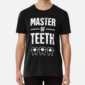 Camisetas masculinas Mestre do dentista engraçado Camisa Ortodontista Ortho Odontologia Dental Aluno Presente Presente