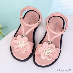 Сандалии сандалии принцесса девочки сандалии мягкие детские пляжные туфли детские цветы летние сандалии.