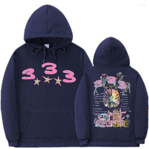 Herrtröjor tröja män bladee 333 hip-hop trend skate dränering gäng hoodie topp män/kvinnor hippy casual mode konst