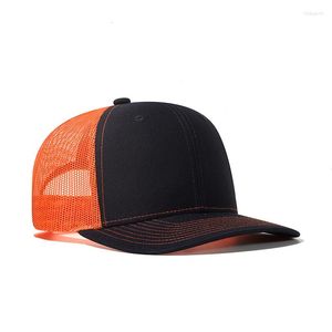 Top Caps Mesh Cap Erkekler Snapback Hat Summer Sun Beach Koruma Nefes Alabilir Kavisli Bill Kadınlar Tatil Çalışan Sporları İçin Aksesuar