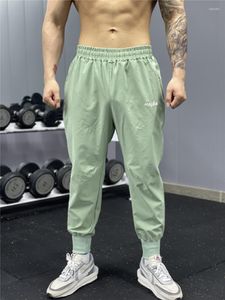 Men's Pants Men Bodybuilding Trousers Jogging Quick-drying Sweatpants Solid Color Joggers Trackpants Slim Fit Gyms
