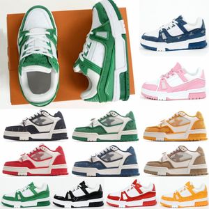 Малыши -малыши Virgil Trainer Kids Designer Shoes Boys Moads Girls Casal Sneakers Молодежные кожа