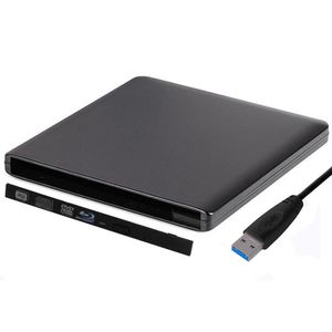 Kör Slim Hard Plastic USB 3.0 SATA 9.0/9.5mm Extern DVD -kapsling CDROM -fodral för bärbar dator CD/DVD Bluray Optical Drive Wholesale