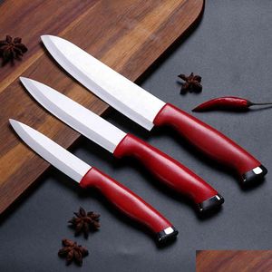 Kitchen Knives 4 5 6 Inch Ceramic Fruit Set Potato Peeler Cut Meat Bread Zirconia Small Knife Utensils Drop Delivery Home Garden Din Dhqak