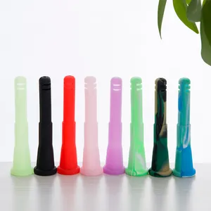 Silicone Down Tube de 101 mm de comprimento de alimento colorido grau de silicone fumando suspensão Fit Water Bong Tubo Tubo 430