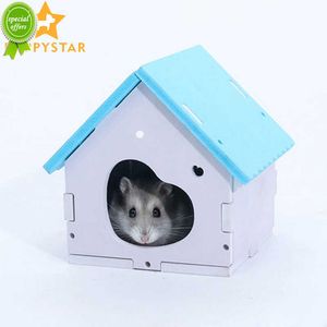 New Solid Wood Washable Hamster House Guinea Pig Rat Cage Hamster Houses Mouse Hamster Squirrel House Small Animals Supplies ZG0013