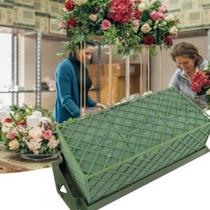 Decorative Flowers Flower Holder Floral Foam Cage With Suction Cup Bricks Table Centerpiece Home Decoration Supplies