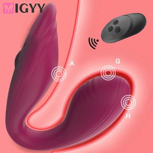 Wibratory bezprzewodowe pary Dildo Spot Double Vibrator Toys for Woman Masturbator Sex