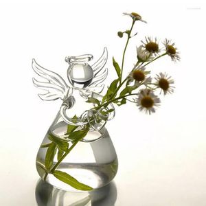 Vasi Angelo Vaso di vetro Decorazione in vaso Decorazione nordica Idroponica Terrario Disposizione Contenitore Tavolo da fiori Casa