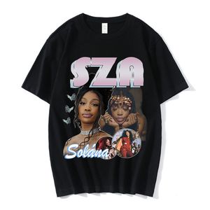 Men's Tracksuits 90s Rapper SZA Good Days Graphic Print T shirt Vintage Punk T shirts Oversize Men Hip Hop Harajuku Tee Shirt Streetwear Couples 230529