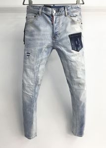 DSQUAD2 Джинсы Мужские роскошные дизайнерские джинсовые джинсы перфорированные брюки dsquare джинсы повседневная мода