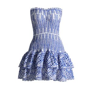 Vestido feminino com bainha recortada em camadas e ajuste fino, sem alças, sem mangas, ombro de fora, cintura alta, minivestidos, roupas femininas