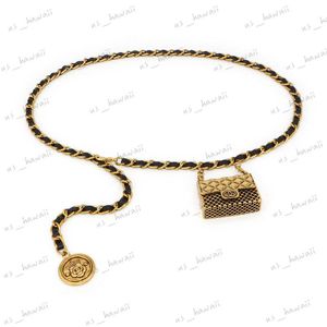 Midjepåsar Fashion Chain Belts For Women Luxury Belt Gold Metal Alloy Accessory Dress Shirt Midjebältet Kvinnliga jeans Klänning Midjeband T230529