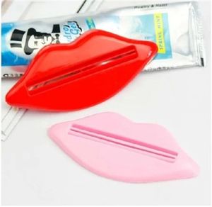Dentifricio Tube Lip Style Squeezer Dispenser Clip per dentifricio per bagno Estrusore multiuso creativo per dentifricio