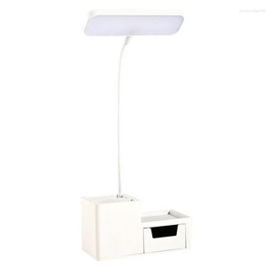 Lampy stołowe przełącznik dotykowy stepless Dimming z uchwytem na uchwyt pióra Lampa do ładowania lampy bezprzewodowe badanie czytania nocne oświetlenie