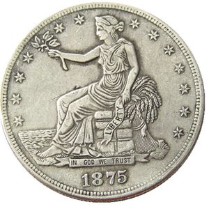 US Trade Dollar 1875 P S CC SCC Copy Coins Silver Plated