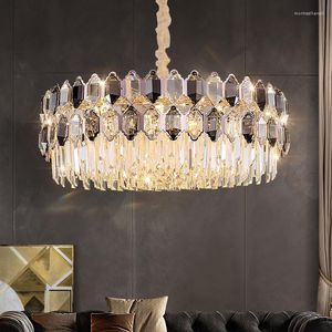 Pendant Lamps Light Luxury Crystal Chandelier Postmodern Atmosphere Living Room Dining Bedroom Lamp Personality Creative 2023