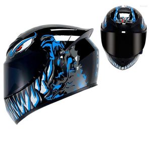 オートバイヘルメットMoto Motocross Personality Racing Helmet Parts ABS for Adults Men Men Street Touring Riding Bike Motorbike