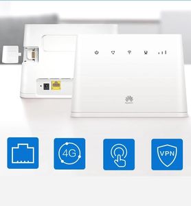 Routrar låst upp 4G LTE CPE Router Wireless Mobile WiFi med antennport Huawei B311