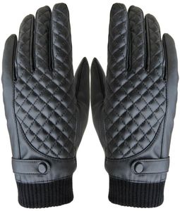 WholeSanowny 2015 New Men Thermal Motorcycle Sports Leather Touch Screen Gloves For Winter 1891670