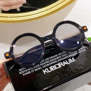 Designer Kuboraum Cool Super High Quality Luxury German Niche Brand Kuboraum P1 Man och kvinnlig rundram med originallåda