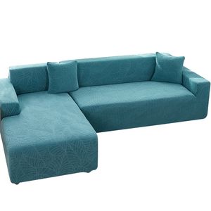 Nya vattentäta jacquard soffa täcker 1/2/3/4 säten fast soffskydd l -formad soffa täckskyddsbänk täcker grossist tillgängligt tillgängligt