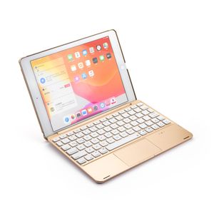 Keyboards Wireless Bluetooth -Tastaturabdeckung für iPad Air12 Pro9.7 2017 2018 Neues iPad9.7 Aluminium Lightemitting -Tastatur mit Touch Mouse