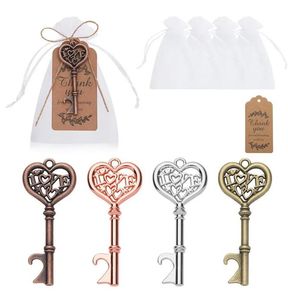 Presentes favorecem Love Key Bottle abridor de garrafas de decoração criativa de suprimentos de casamento de fábrica por atacado