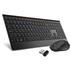 Ratos Rapoo 9500m Teclado sem fio multimodo e Mouse Combo 4,5mm Teclado Ultrafino 1600 Dpi Mouse Óptico Inglês/Russo Layout